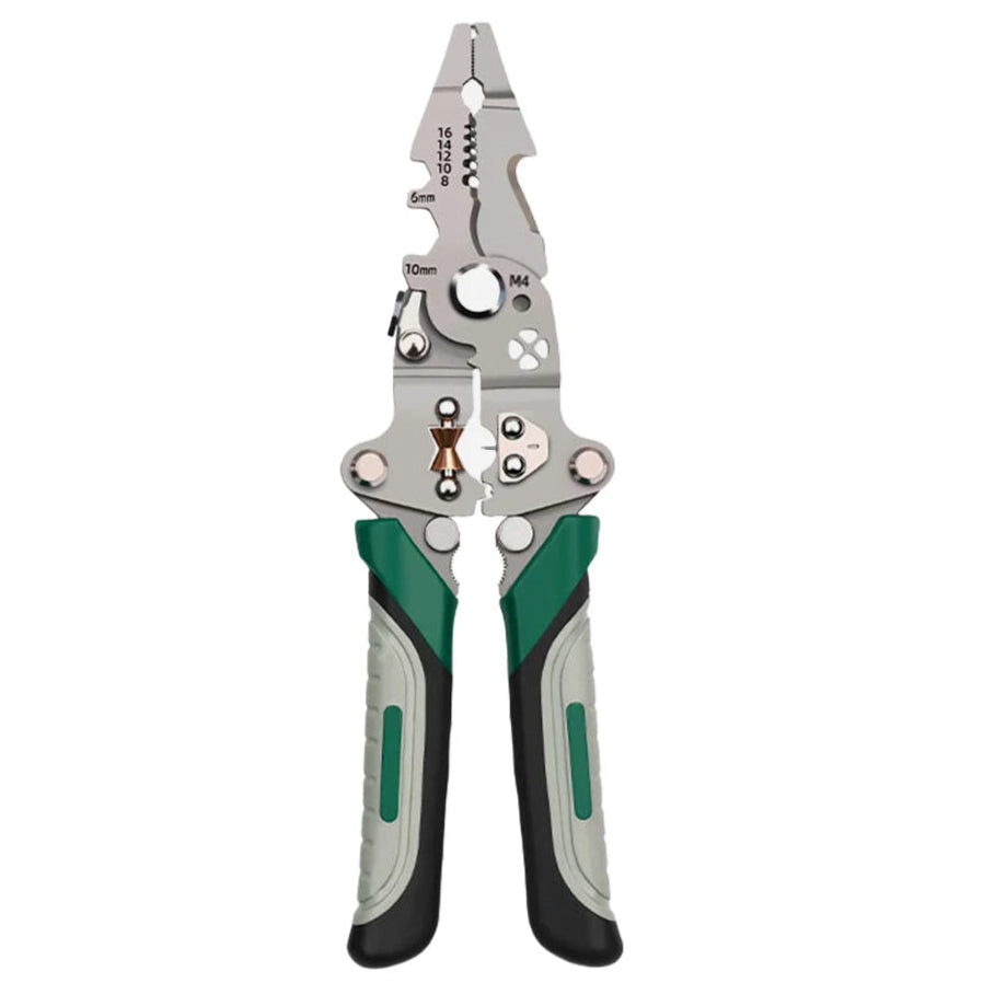 Alicate SIKE Multifuncional – Dobrável, Decapagem, Corte, Cravação, Escalas de Medição Alicate SIKE Multifuncional – Dobrável, Decapagem, Corte, Cravação, Escalas de Medição